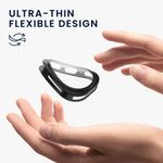 Laptop, Telefoane si Tablete - Wearables si gadgeturi - Wearables - Accesorii wearables - Set 2 huse smartwatch Kwmobile pentru Samsung Galaxy Watch 8 (40 mm), antizgarieturi, flexibil, silicon, negru, argintiu - Infinity.ro