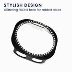Laptop, Telefoane si Tablete - Wearables si gadgeturi - Wearables - Accesorii wearables - Set 2 rame pentru smartwatch Kwmobile pentru Samsung Galaxy Watch 8 (40 mm), antizgarieturi, plastic, negru, argintiu - Infinity.ro