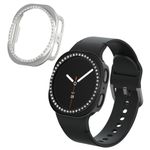 Laptop, Telefoane si Tablete - Wearables si gadgeturi - Wearables - Accesorii wearables - Set 2 rame pentru smartwatch Kwmobile pentru Samsung Galaxy Watch 8 (40 mm), antizgarieturi, plastic, negru, argintiu - Infinity.ro