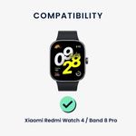 Laptop, Telefoane si Tablete - Wearables si gadgeturi - Wearables - Accesorii wearables - Curea smartwatch Kwmobile pentru Xiaomi Smart Band 8 Pro, Band 9 Pro, Redmi Watch 5, Redmi Watch 4, silicon, bej, verde - Infinity.ro