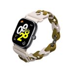 Laptop, Telefoane si Tablete - Wearables si gadgeturi - Wearables - Accesorii wearables - Curea smartwatch Kwmobile pentru Xiaomi Smart Band 8 Pro, Band 9 Pro, Redmi Watch 5, Redmi Watch 4, silicon, bej, verde - Infinity.ro