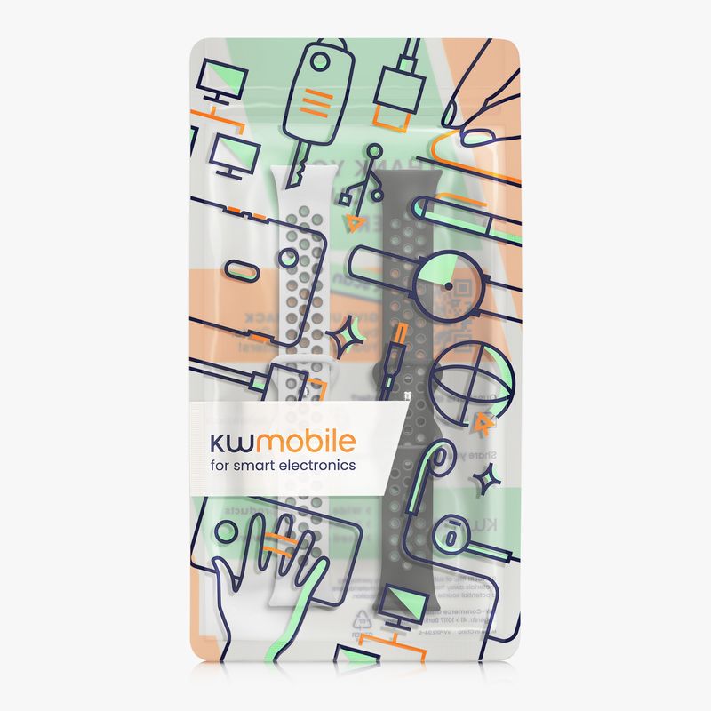 Laptop, Telefoane si Tablete - Wearables si gadgeturi - Wearables - Accesorii wearables - Set 2 curele pentru smartwatch Kwmobile pentru Xiaomi Redmi Watch 4, protectie la zgarieturi, silicon, multicolor - Infinity.ro