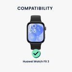 Laptop, Telefoane si Tablete - Wearables si gadgeturi - Wearables - Accesorii wearables - Set 4 adaptoare Kwmobile pentru Huawei Watch Fit 3, Watch Fit 4, montare rapida, otel inoxidabil, negru - Infinity.ro