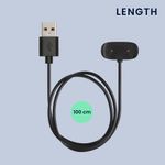 Laptop, Telefoane si Tablete - Wearables si gadgeturi - Wearables - Accesorii wearables - Cablu alimentare Kwmobile pentru Amazfit Bip 5, GTR Mini, Active, Active Edge, incarcare, plastic, negru - Infinity.ro