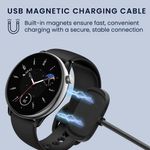 Laptop, Telefoane si Tablete - Wearables si gadgeturi - Wearables - Accesorii wearables - Cablu alimentare Kwmobile pentru Amazfit Bip 5, GTR Mini, Active, Active Edge, incarcare, plastic, negru - Infinity.ro