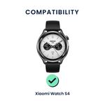Laptop, Telefoane si Tablete - Wearables si gadgeturi - Wearables - Accesorii wearables - Set 2 curele pentru smartwatch Kwmobile pentru Xiaomi Watch S4, curea reglabila, silicon, negru, alb - Infinity.ro