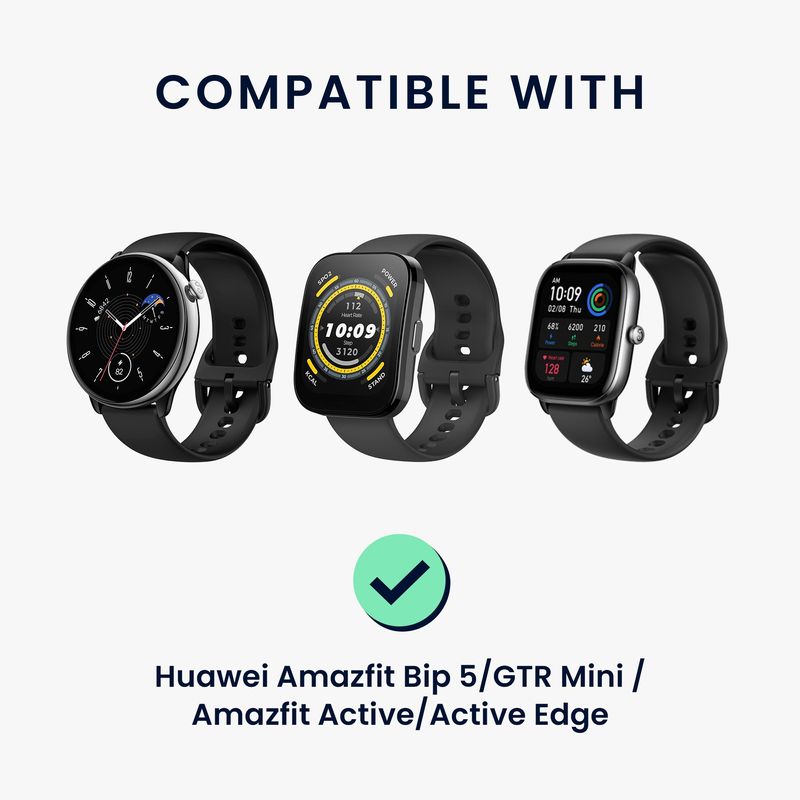 Laptop, Telefoane si Tablete - Wearables si gadgeturi - Wearables - Accesorii wearables - Cablu alimentare Kwmobile pentru Amazfit Bip 5, GTR Mini, Active, Active Edge, incarcare, plastic, negru - Infinity.ro