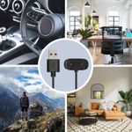 Laptop, Telefoane si Tablete - Wearables si gadgeturi - Wearables - Accesorii wearables - Cablu alimentare Kwmobile pentru Amazfit Bip 5, GTR Mini, Active, Active Edge, incarcare, plastic, negru - Infinity.ro