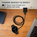 Laptop, Telefoane si Tablete - Wearables si gadgeturi - Wearables - Accesorii wearables - Cablu alimentare Kwmobile pentru Amazfit Bip 5, GTR Mini, Active, Active Edge, incarcare, plastic, negru - Infinity.ro