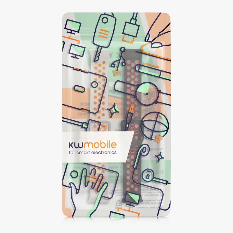 Laptop, Telefoane si Tablete - Wearables si gadgeturi - Wearables - Accesorii wearables - Set 2 curele pentru smartwatch Kwmobile pentru Huawei Watch Fit 3, curea reglabila, silicon, multicolor - Infinity.ro