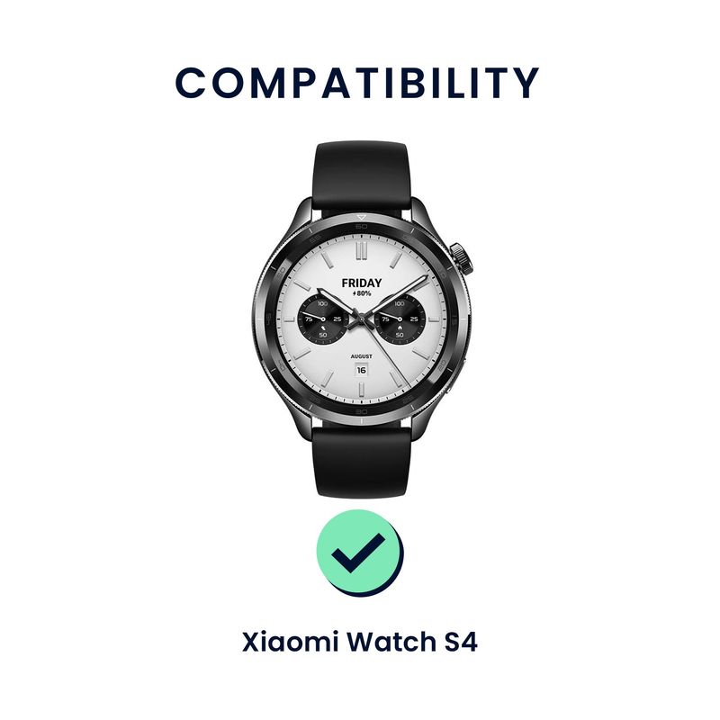 Laptop, Telefoane si Tablete - Wearables si gadgeturi - Wearables - Accesorii wearables - Set 2 curele pentru smartwatch Kwmobile pentru Xiaomi Watch S4, curea reglabila, silicon, verde, gri - Infinity.ro