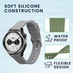 Laptop, Telefoane si Tablete - Wearables si gadgeturi - Wearables - Accesorii wearables - Set 2 curele pentru smartwatch Kwmobile pentru Xiaomi Watch S4, curea reglabila, silicon, verde, gri - Infinity.ro