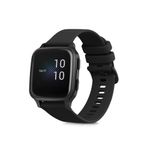 Laptop, Telefoane si Tablete - Wearables si gadgeturi - Wearables - Accesorii wearables - Curea pentru smartwatch Kwmobile pentru Garmin Venu Sq Music, Sq, curea reglabila, silicon, negru - Infinity.ro