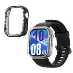 Laptop, Telefoane si Tablete - Wearables si gadgeturi - Wearables - Accesorii wearables - Set 2 rame pentru smartwatch Kwmobile pentru Huawei Watch Fit 4, antizgarieturi, plastic, transparent, negru - Infinity.ro