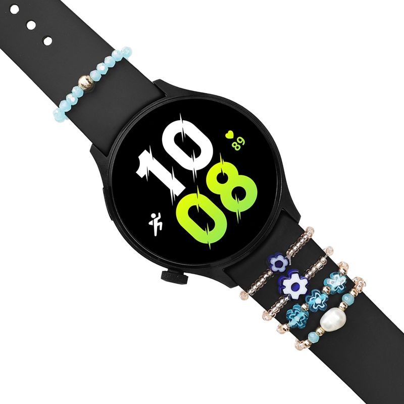 Laptop, Telefoane si Tablete - Wearables si gadgeturi - Wearables - Accesorii wearables - Set 5 curele pentru smartwatch Kwmobile, material flexibil, silicon, albastru, alb - Infinity.ro