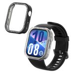 Laptop, Telefoane si Tablete - Wearables si gadgeturi - Wearables - Accesorii wearables - Set 2 rame pentru smartwatch Kwmobile pentru Huawei Watch Fit 4, antizgarieturi, plastic, transparent, negru - Infinity.ro