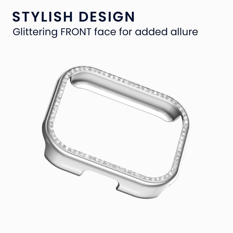 Laptop, Telefoane si Tablete - Wearables si gadgeturi - Wearables - Accesorii wearables - Set 2 rame pentru smartwatch Kwmobile pentru Xiaomi Redmi Watch 5 Active, antizgarieturi, plastic, argintiu, auriu - Infinity.ro