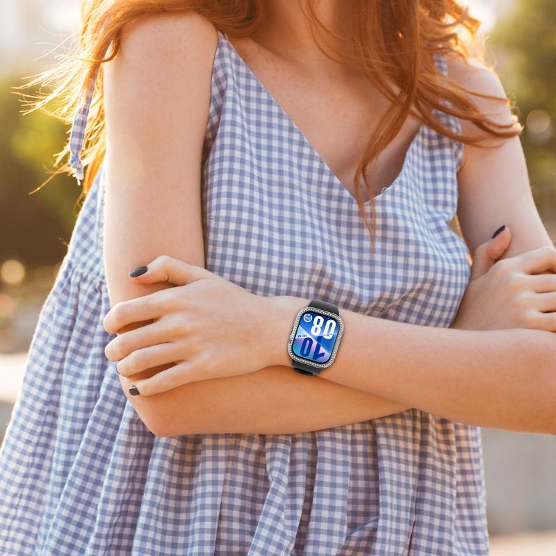 Laptop, Telefoane si Tablete - Wearables si gadgeturi - Wearables - Accesorii wearables - Set 2 rame pentru smartwatch Kwmobile pentru Huawei Watch Fit 4, antizgarieturi, plastic, transparent, negru - Infinity.ro
