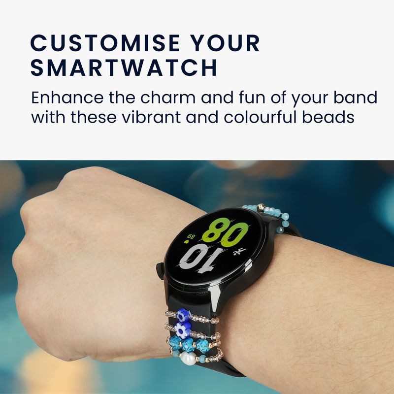 Laptop, Telefoane si Tablete - Wearables si gadgeturi - Wearables - Accesorii wearables - Set 5 curele pentru smartwatch Kwmobile, material flexibil, silicon, albastru, alb - Infinity.ro