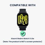 Laptop, Telefoane si Tablete - Wearables si gadgeturi - Wearables - Accesorii wearables - Set 2 rame pentru smartwatch Kwmobile pentru Xiaomi Redmi Watch 5 Lite, antizgarieturi, plastic, transparent, negru - Infinity.ro