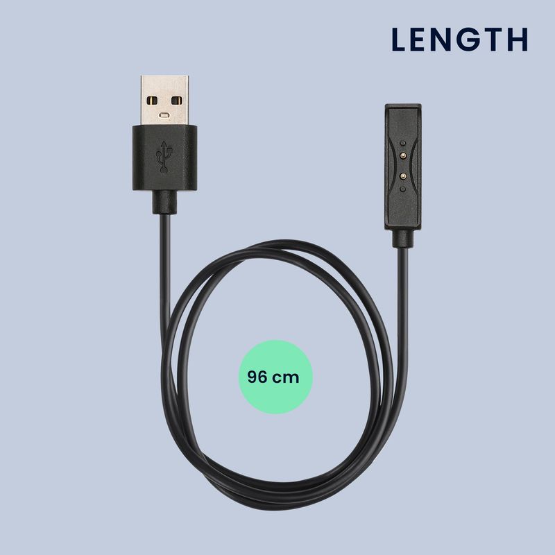 Laptop, Telefoane si Tablete - Wearables si gadgeturi - Wearables - Accesorii wearables - Cablu alimentare Kwmobile pentru Coros Rate Monitor, incarcare, plastic, negru - Infinity.ro