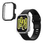 Laptop, Telefoane si Tablete - Wearables si gadgeturi - Wearables - Accesorii wearables - Set 2 rame pentru smartwatch Kwmobile pentru Xiaomi Redmi Watch 5 Lite, antizgarieturi, plastic, transparent, negru - Infinity.ro