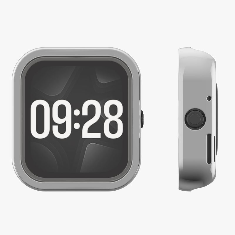 Laptop, Telefoane si Tablete - Wearables si gadgeturi - Wearables - Accesorii wearables - Set 2 huse smartwatch Kwmobile pentru Xiaomi Redmi Watch 4, antizgarieturi, flexibil, silicon, negru, argintiu - Infinity.ro