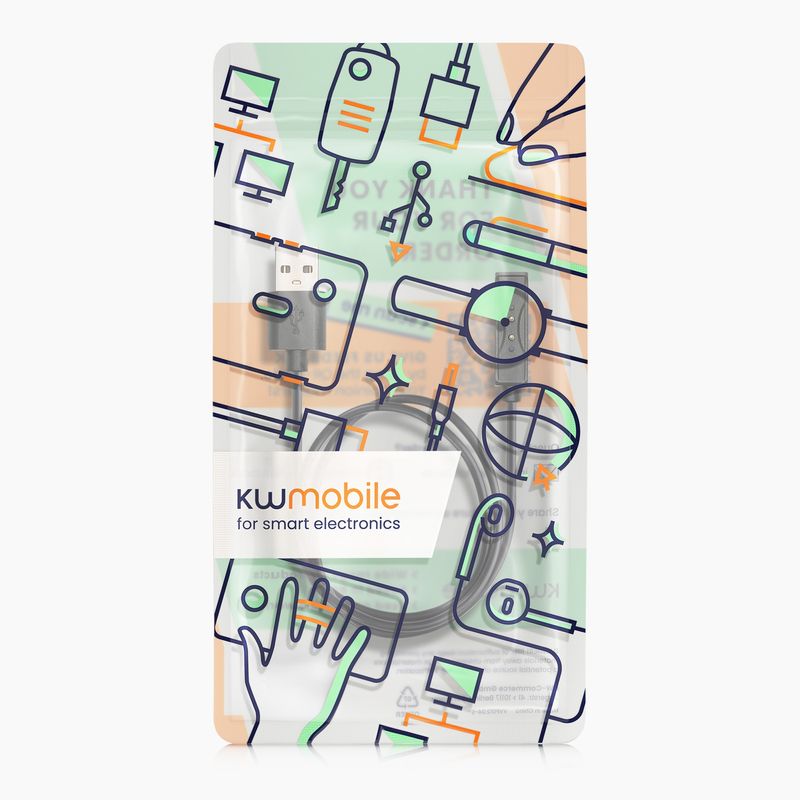 Laptop, Telefoane si Tablete - Wearables si gadgeturi - Wearables - Accesorii wearables - Cablu alimentare Kwmobile pentru Coros Rate Monitor, incarcare, plastic, negru - Infinity.ro