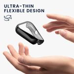 Laptop, Telefoane si Tablete - Wearables si gadgeturi - Wearables - Accesorii wearables - Set 2 huse smartwatch Kwmobile pentru Xiaomi Redmi Watch 4, antizgarieturi, flexibil, silicon, negru, argintiu - Infinity.ro
