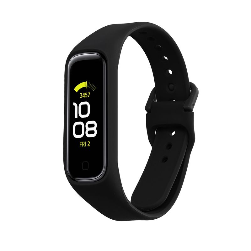 Laptop, Telefoane si Tablete - Wearables si gadgeturi - Wearables - Accesorii wearables - Curea pentru smartwatch Kwmobile pentru Samsung Galaxy Fit 2, curea reglabila, silicon, negru - Infinity.ro