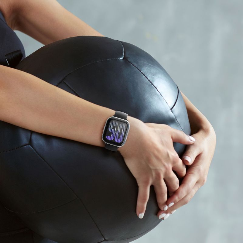 Laptop, Telefoane si Tablete - Wearables si gadgeturi - Wearables - Accesorii wearables - Set 2 huse smartwatch Kwmobile pentru Amazfit Active (A2211), antizgarieturi, flexibil, silicon, transparent, roz - Infinity.ro