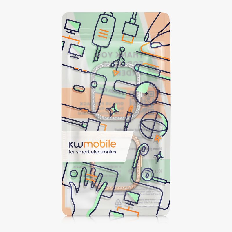 Laptop, Telefoane si Tablete - Wearables si gadgeturi - Wearables - Accesorii wearables - Set 2 rame pentru smartwatch Kwmobile pentru Huawei Watch Fit 4 Pro, antizgarieturi, plastic, argintiu, auriu - Infinity.ro