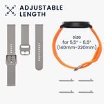 Laptop, Telefoane si Tablete - Wearables si gadgeturi - Wearables - Accesorii wearables - Set 2 curele smartwatch Kwmobile pentru Nothing CMF by Nothing Watch Pro (D395), reglabila, silicon, gri, portocaliu - Infinity.ro