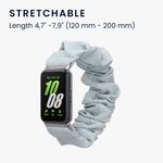 Laptop, Telefoane si Tablete - Wearables si gadgeturi - Wearables - Accesorii wearables - Curea pentru smartwatch Kwmobile pentru Samsung Galaxy Fit 3, material flexibil, bumbac, albastru - Infinity.ro