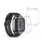 Laptop, Telefoane si Tablete - Wearables si gadgeturi - Wearables - Accesorii wearables - Set 2 huse smartwatch Kwmobile pentru Garmin Venu Sq 2 Music, Sq 2, antizgarieturi, flexibil, silicon, transparent - Infinity.ro