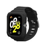 Laptop, Telefoane si Tablete - Wearables si gadgeturi - Wearables - Accesorii wearables - Curea pentru smartwatch Kwmobile pentru Xiaomi Redmi Watch 4, curea reglabila, silicon, negru - Infinity.ro