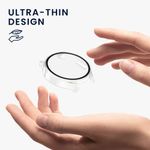 Laptop, Telefoane si Tablete - Wearables si gadgeturi - Wearables - Accesorii wearables - Set 2 huse smartwatch Kwmobile pentru OnePlus, OPPO Watch 2, OPPO Watch X, sticla temperata, plastic, transparent, negru - Infinity.ro