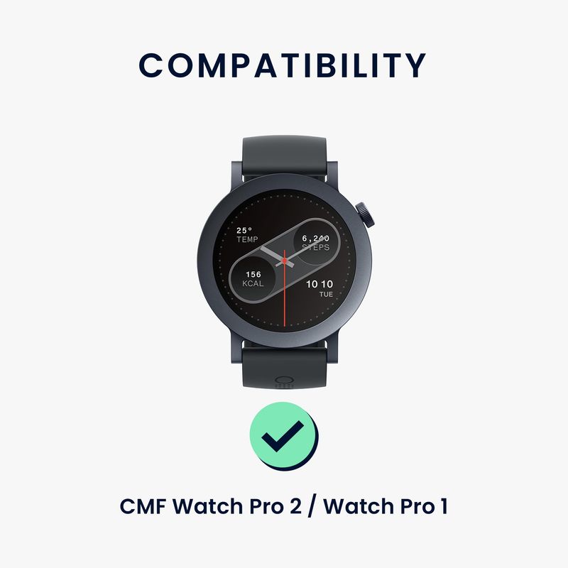 Laptop, Telefoane si Tablete - Wearables si gadgeturi - Wearables - Accesorii wearables - Set 2 curele pentru smartwatch Kwmobile pentru Nothing CMF Watch Pro 2, CMF Watch Pro, curea reglabila, nailon, gri, roz - Infinity.ro