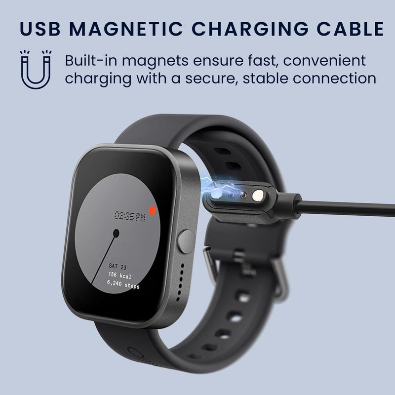 Laptop, Telefoane si Tablete - Wearables si gadgeturi - Wearables - Accesorii wearables - Cablu alimentare Kwmobile pentru Nothing CMF Watch Pro (D395), incarcare, plastic, negru - Infinity.ro