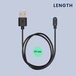 Laptop, Telefoane si Tablete - Wearables si gadgeturi - Wearables - Accesorii wearables - Cablu alimentare Kwmobile pentru Nothing CMF Watch Pro (D395), incarcare, plastic, negru - Infinity.ro