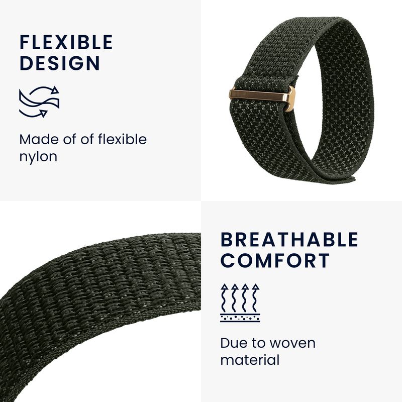 Laptop, Telefoane si Tablete - Wearables si gadgeturi - Wearables - Accesorii wearables - Curea pentru smartwatch Kwmobile pentru Polar Loop, curea reglabila, nailon, verde - Infinity.ro