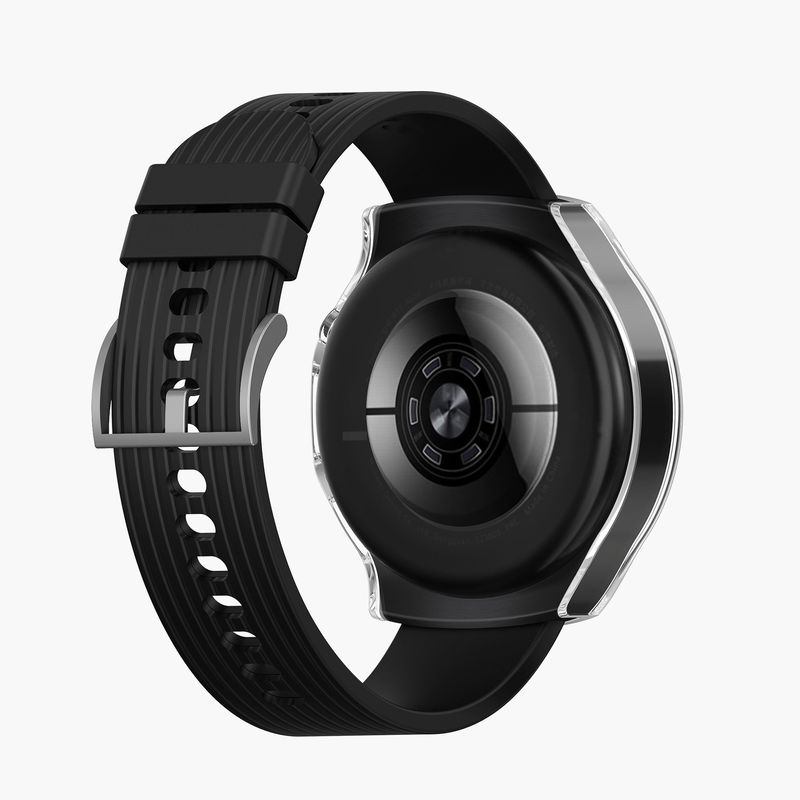 Laptop, Telefoane si Tablete - Wearables si gadgeturi - Wearables - Accesorii wearables - Set 2 huse pentru smartwatch Kwmobile pentru Huawei Watch 5 46 mm, protectie la zgarieturi, plastic, negru, transparent - Infinity.ro
