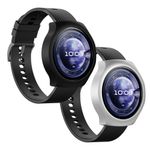 Laptop, Telefoane si Tablete - Wearables si gadgeturi - Wearables - Accesorii wearables - Set 2 huse pentru smartwatch Kwmobile pentru Huawei Watch 5 46 mm, protectie la zgarieturi, plastic, negru, argintiu - Infinity.ro