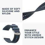 Laptop, Telefoane si Tablete - Wearables si gadgeturi - Wearables - Accesorii wearables - Curea pentru smartwatch Kwmobile pentru Xiaomi Mi Watch Color Sport, S1 Active, curea reglabila, silicon, albastru - Infinity.ro