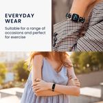 Laptop, Telefoane si Tablete - Wearables si gadgeturi - Wearables - Accesorii wearables - Curea pentru smartwatch Kwmobile pentru Amazfit Bip 6, material flexibil, bumbac, roz - Infinity.ro