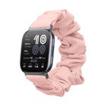 Laptop, Telefoane si Tablete - Wearables si gadgeturi - Wearables - Accesorii wearables - Curea pentru smartwatch Kwmobile pentru Amazfit Bip 6, material flexibil, bumbac, roz - Infinity.ro