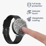Laptop, Telefoane si Tablete - Wearables si gadgeturi - Wearables - Accesorii wearables - Set 2 huse smartwatch Kwmobile pentru Xiaomi Watch S4 41 mm, antizgarieturi, flexibil, silicon, auriu, transparent - Infinity.ro