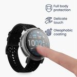 Laptop, Telefoane si Tablete - Wearables si gadgeturi - Wearables - Accesorii wearables - Set 2 huse smartwatch Kwmobile pentru Amazfit Active Max A2557, antizgarieturi, flexibil, silicon, argintiu, transparent - Infinity.ro