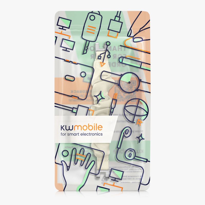 Laptop, Telefoane si Tablete - Wearables si gadgeturi - Wearables - Accesorii wearables - Curea pentru smartwatch Kwmobile pentru Garmin Lily Sport, material flexibil, bumbac, galben - Infinity.ro