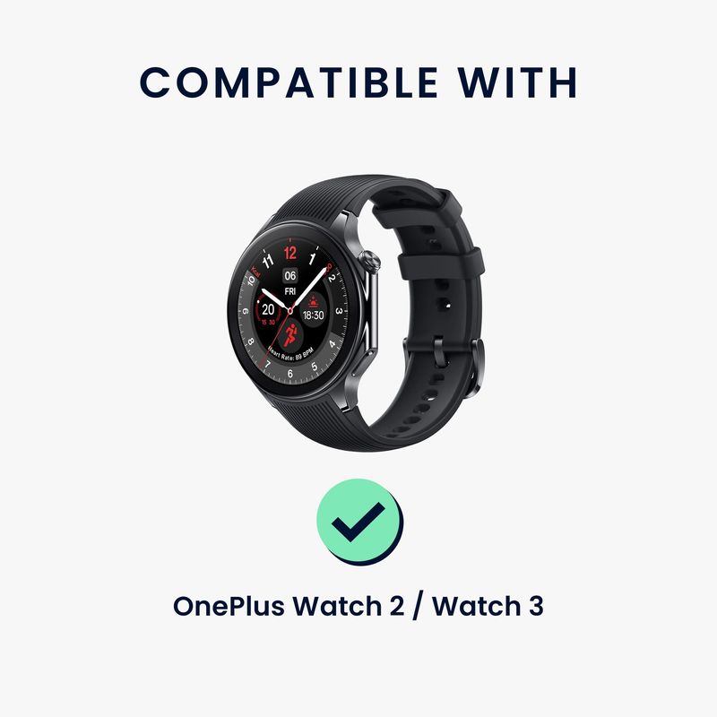 Laptop, Telefoane si Tablete - Wearables si gadgeturi - Wearables - Accesorii wearables - Cablu alimentare Kwmobile pentru OnePlus Watch 2, Watch 3, incarcare, plastic, negru - Infinity.ro